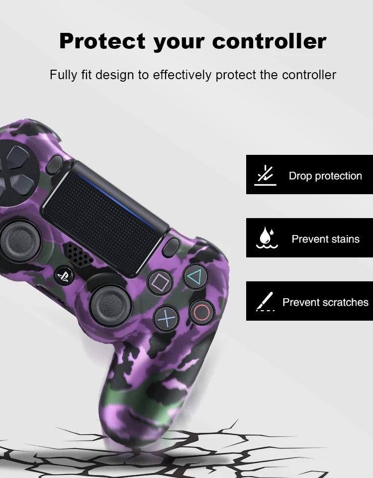 DATA FROG For SONY Playstation 4 PS4 Controller Protection Case Soft Silicone Gel Rubber Skin Cover For PS4 Pro Slim Gamepad